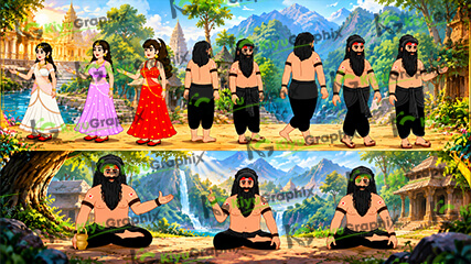 3 Girl Characters with Tantrik All Poses (FLA)