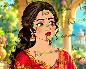Girl Face Cartoon Character (FLA)