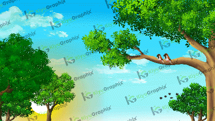 Flaying Bird and Morning View Scene (FLA)