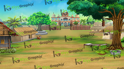 Best Fort and Village Background (PSD File)